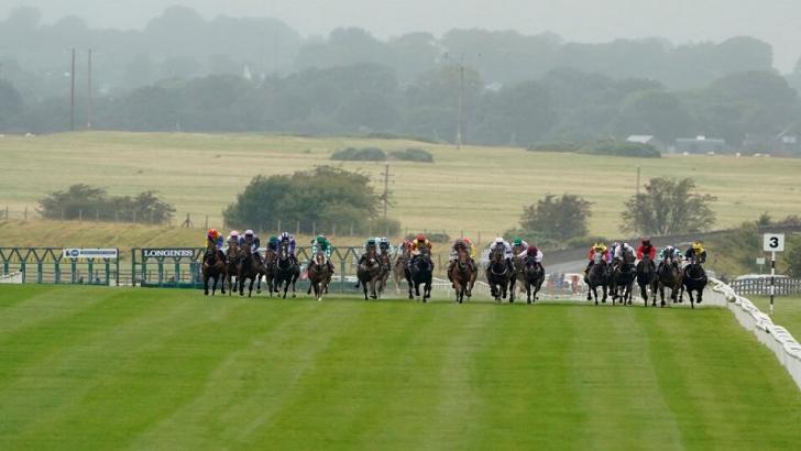 Horse racing at the Curragh in Ireland